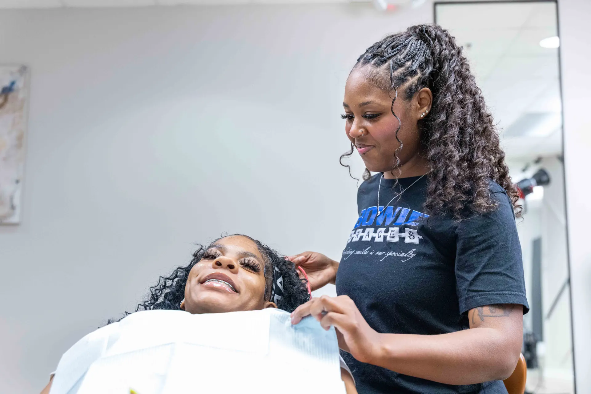 Chairside orthodontic care at Bowie Braces