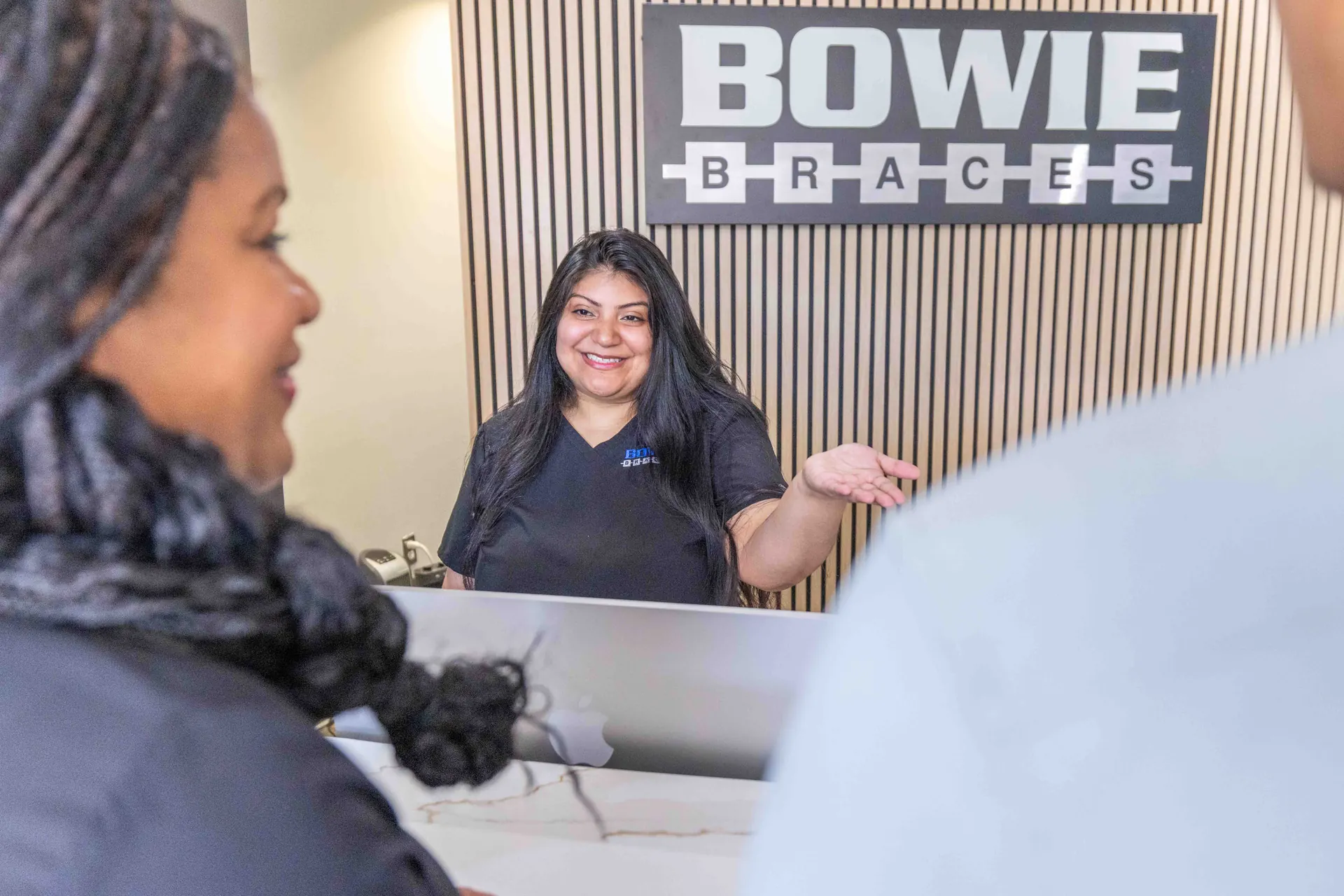The front desk at Bowie Braces in Bowie, MD